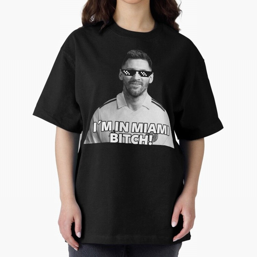 Lionel Messi Inter Miami Football Soccer meme Welcome to Miami I¡äm in Miami Bitch quotes funny champions player Sticker Premium T-Shirt Capture FIFA World Cup 2026 USA Canada Mexico Spirit, Featuring Brazil, Cristiano Ronaldo, Haaland and CR7,