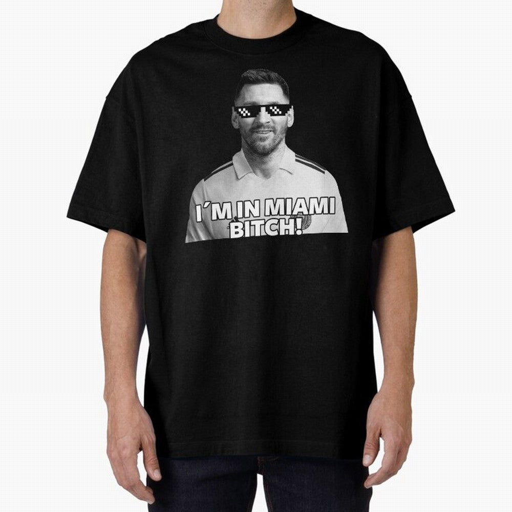 Lionel Messi Inter Miami Football Soccer meme Welcome to Miami I¡äm in Miami Bitch quotes funny champions player Sticker Premium T-Shirt Capture FIFA World Cup 2026 USA Canada Mexico Spirit, Featuring Brazil, Cristiano Ronaldo, Haaland and CR7,