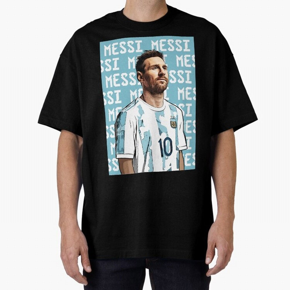 Lionel Messi Premium T-Shirt Elevate FIFA World Cup 2026 Spirit, Filled with France and Portugal, Messi and Cristiano Ronaldo, Sports Nostalgia, International Competition, Famous Players and Unforgettable Victories; Perfect for Supporters Who Want