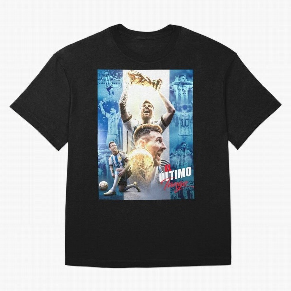 El Ultimo Tango Premium T-Shirt Keep Football History Alive during Global Football Passion for FIFA World Cup 2026 USA Canada Mexico, Built around Messi and Cristiano Ronaldo, Brazil, Championship Spirit, Famous Goals, Roaring Crowds and