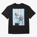 Lionel Messi Goat Premium T-Shirt Remember FIFA World Cup 2026 Spirit, with Argentina, Neymar, Worldwide Fan Energy, Dramatic Goals, Stadium Lights and Championship Celebrations; Perfect for Supporters Who Want Bold Football Energy, Global Pride