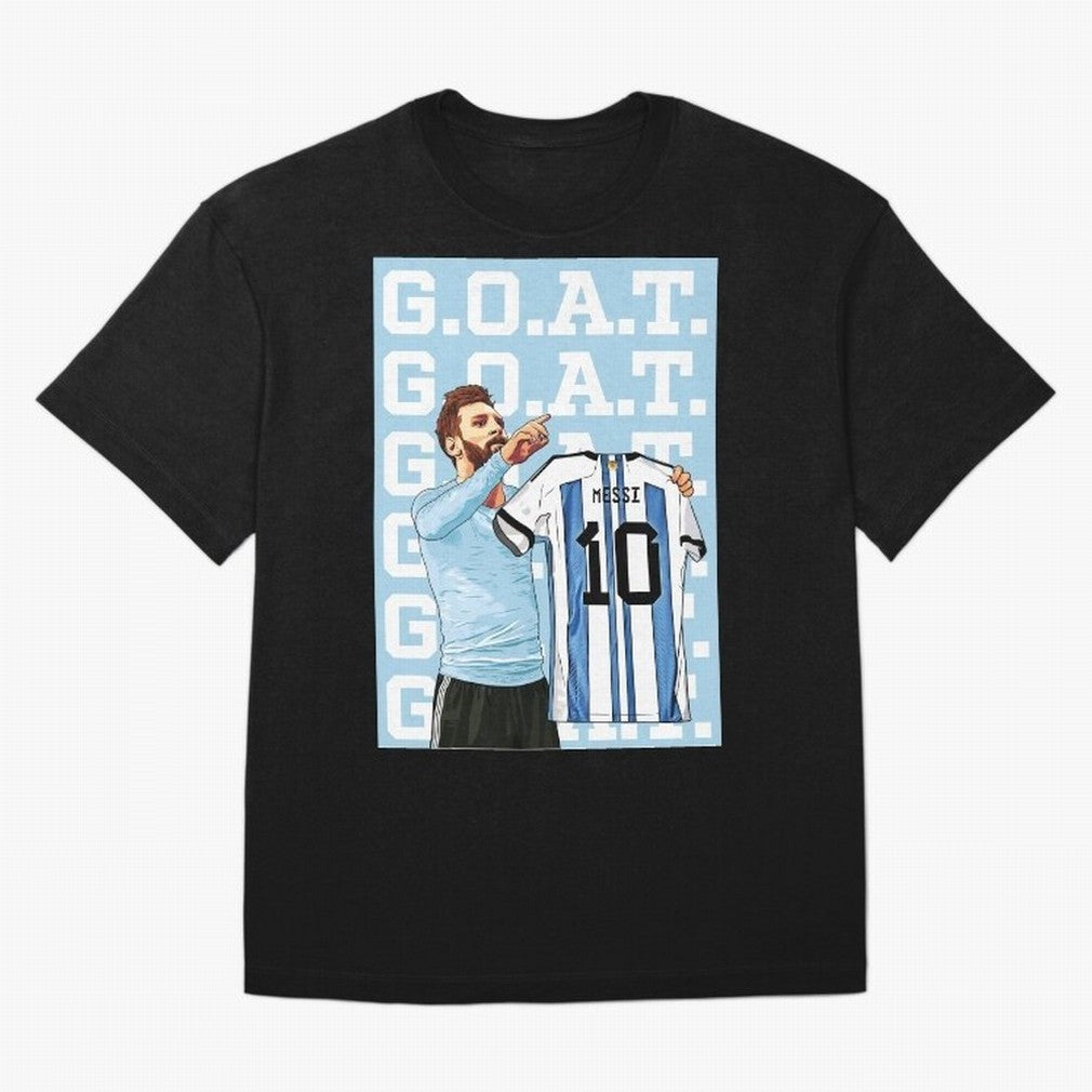 Lionel Messi Goat Premium T-Shirt Remember FIFA World Cup 2026 Spirit, with Argentina, Neymar, Worldwide Fan Energy, Dramatic Goals, Stadium Lights and Championship Celebrations; Perfect for Supporters Who Want Bold Football Energy, Global Pride