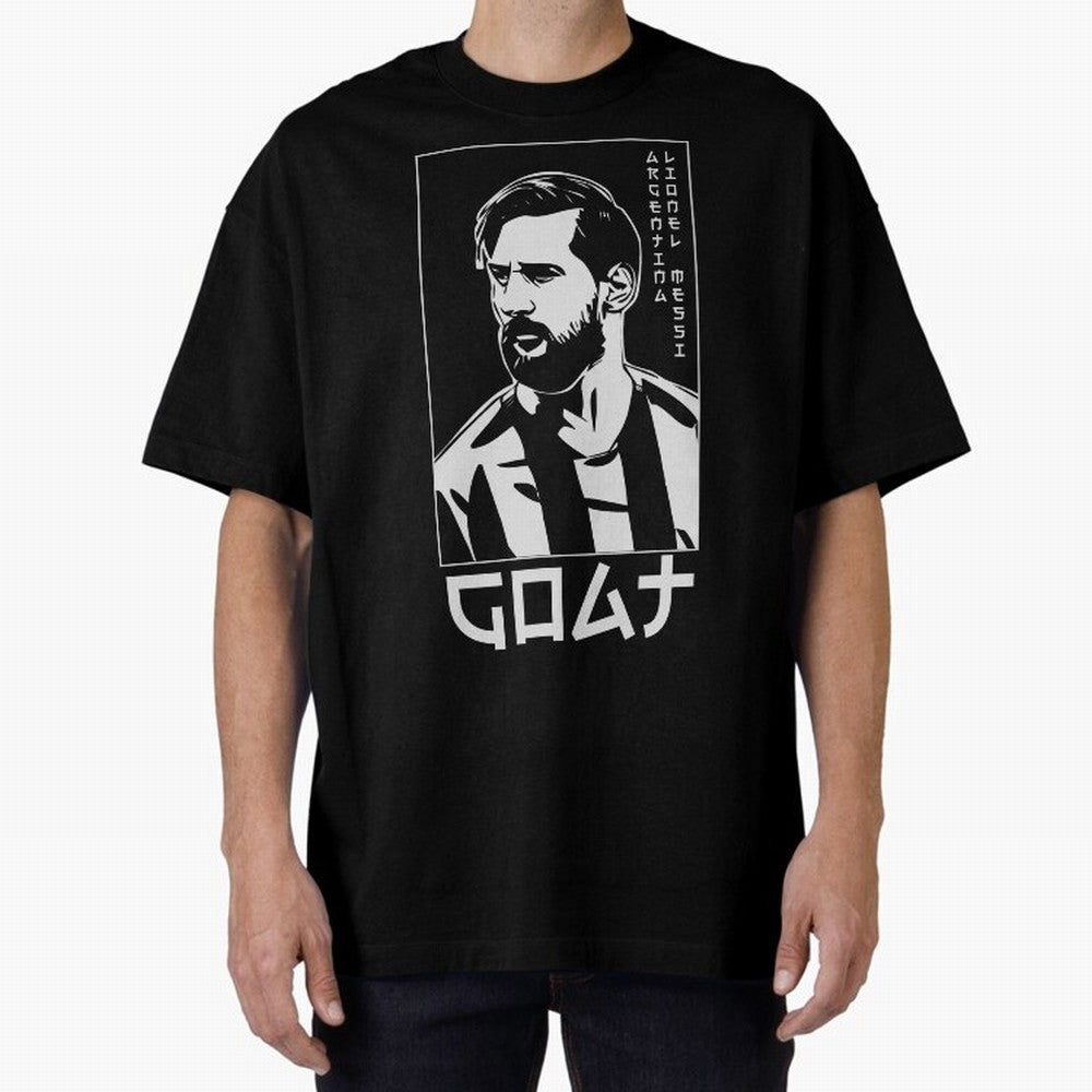 Lionel Messi Japanese Style Portrait art illustration Premium T-Shirt Support FIFA World Cup 2026 Spirit, Celebrating England, France and Netherlands, Cristiano Ronaldo, Haaland and CR7, Global Supporter Spirit, Legendary Goals, National Colors and