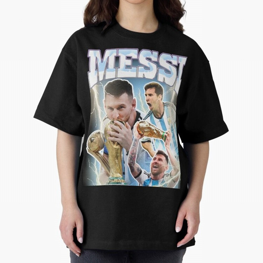 Messi Champion Vintage Retro Design Premium T-Shirt Celebrate Football Heritage in FIFA World Cup 2026 for Fans of Messi, Neymar and Mbappe and Portugal, Spain and Germany, Bringing Stadium Chants, National Pride, Trophy Dreams and Unforgettable