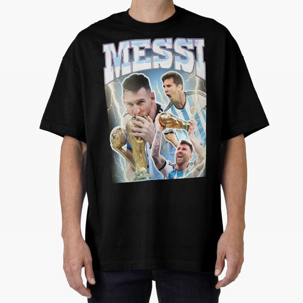Messi Champion Vintage Retro Design Premium T-Shirt Celebrate Football Heritage in FIFA World Cup 2026 for Fans of Messi, Neymar and Mbappe and Portugal, Spain and Germany, Bringing Stadium Chants, National Pride, Trophy Dreams and Unforgettable