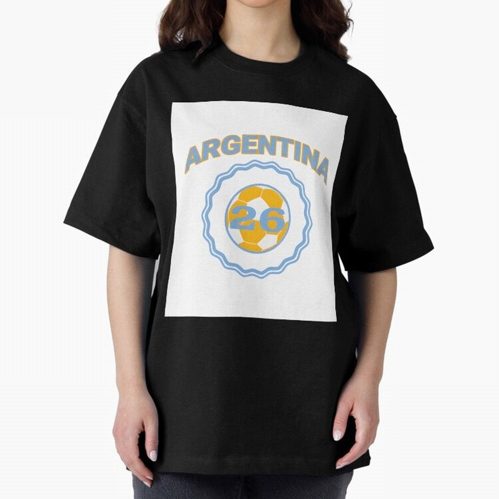 Argentina 2026 world cup soccer badge Premium T-Shirt Share FIFA World Cup 2026 Group Stage Driven by Mbappe, Netherlands Energy, Soccer Culture, Superstar Moments, National Team Dreams and Competitive Fire; Made for Die Hard Supporters, Soccer
