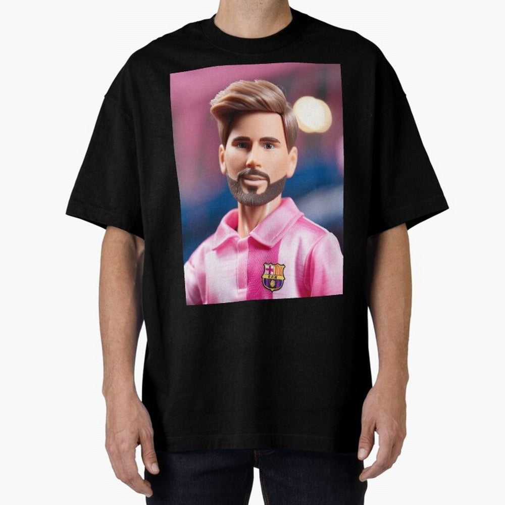 If Messi were a Barbie doll... Graphic T-Shirt Relive Legendary Nights from FIFA World Cup 2026 USA Canada Mexico for Fans of Neymar and Argentina, France and Brazil, Bringing Sports Nostalgia, International Competition, Famous Players and