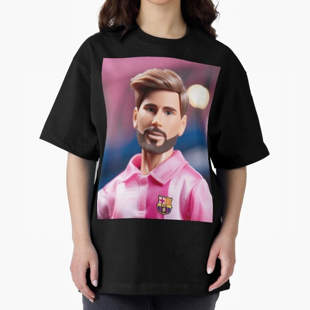 If Messi were a Barbie doll... Graphic T-Shirt Relive Legendary Nights from FIFA World Cup 2026 USA Canada Mexico for Fans of Neymar and Argentina, France and Brazil, Bringing Sports Nostalgia, International Competition, Famous Players and