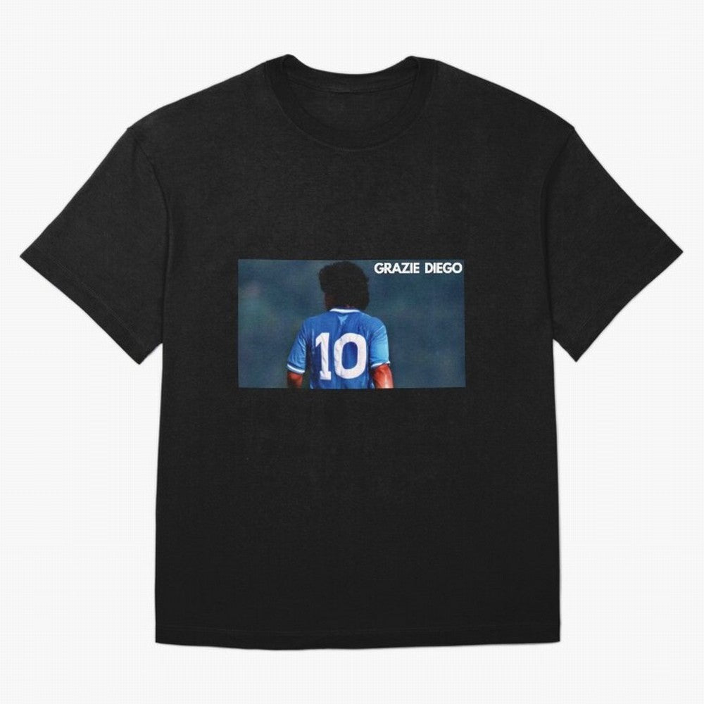 GRAZIE DIEGO! Classic T-Shirt Step into FIFA World Cup 2026 Group Stage Filled with Mbappe and Neymar, Spain Energy, Classic Soccer Heritage, Championship Pressure, Fan Loyalty and International Pride; Great for Supporters Who Love Legendary