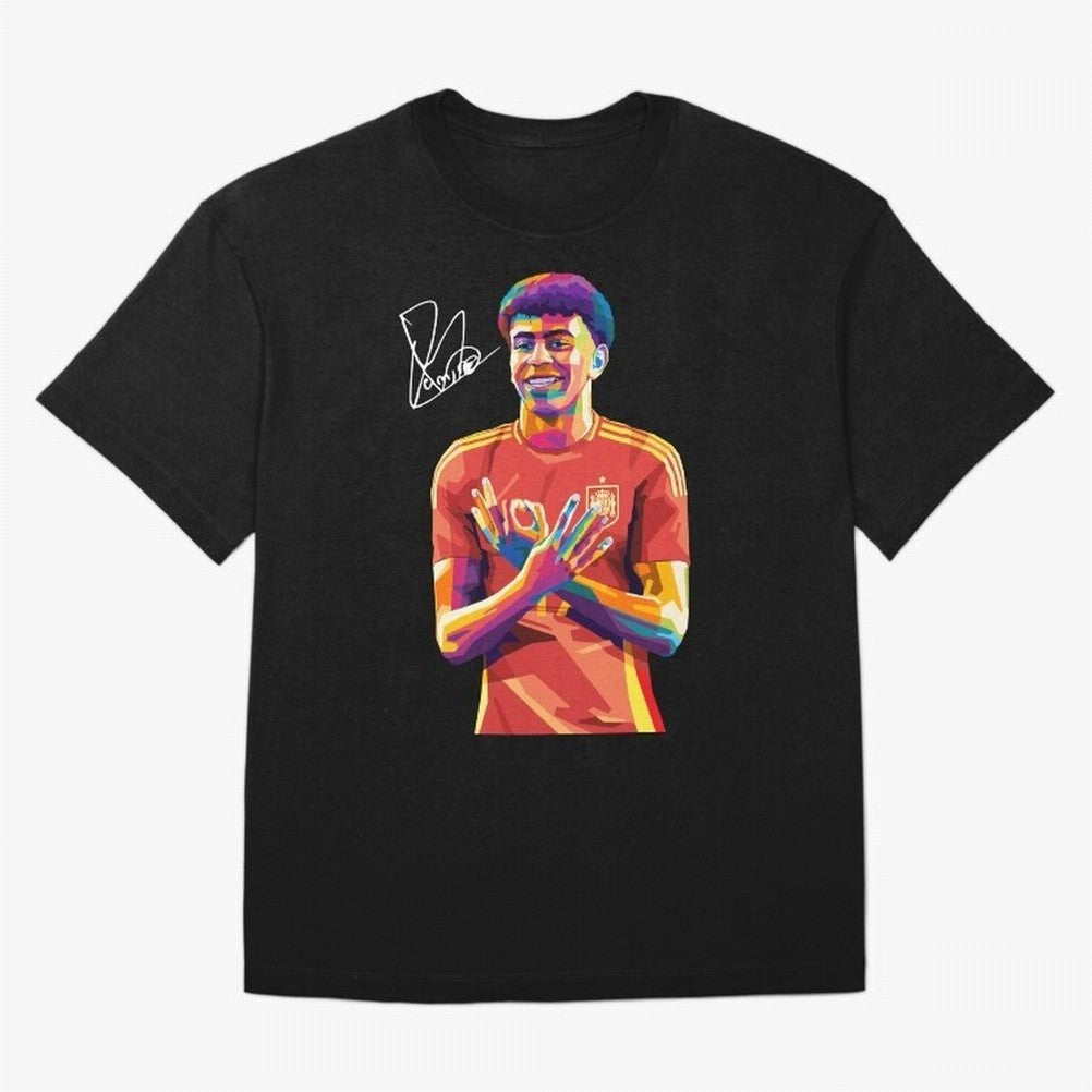 Lamine Yamal Wpap Pop Art Classic T-Shirt Bring a Champion Mindset to FIFA World Cup 2026 Spirit, Inspired by Brazil, Portugal and Argentina, Mbappe and Neymar, Football Festival Excitement, Trophy Ambitions, Country Rivalries and Star Player Buzz;