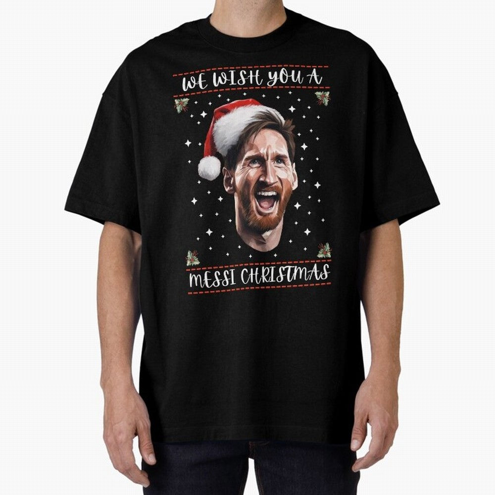 Messi Christmas Shirt ¨C Funny Football Holiday Gift | We Wish You a Messi Christmas Active T-Shirt Spotlight FIFA World Cup 2026 for Fans of Neymar and Portugal, Spain and Germany, Bringing Retro Football Energy, Iconic Rivalries, Trophy Chase