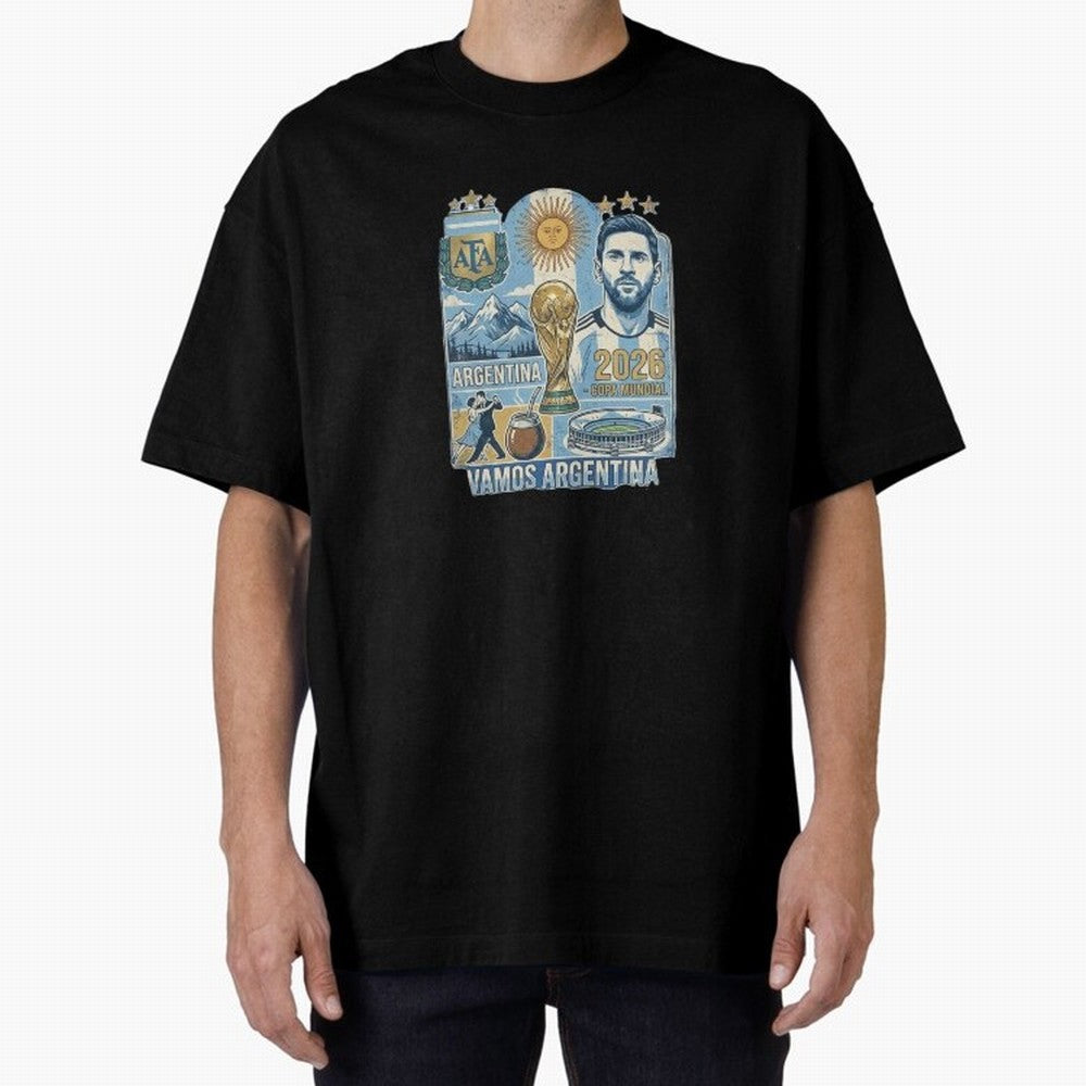 Argentina 2026 ¨C Copa Mundial Spirit Classic T-Shirt Bring Match Day Fire to Match Day Hype around FIFA World Cup 2026, Messi and Cristiano Ronaldo, England, France and Netherlands, Tournament Hype, Historic Matchups, Family Viewing Parties and