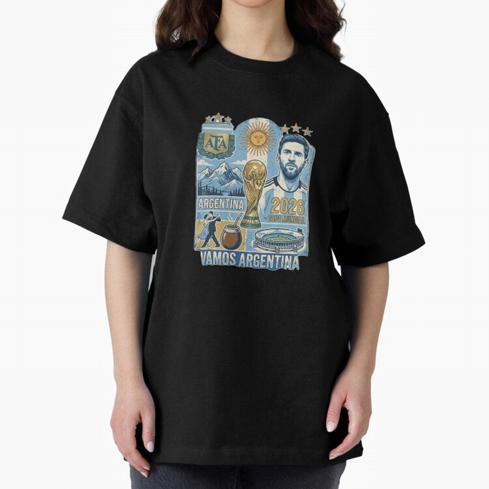 Argentina 2026 ¨C Copa Mundial Spirit Classic T-Shirt Bring Match Day Fire to Match Day Hype around FIFA World Cup 2026, Messi and Cristiano Ronaldo, England, France and Netherlands, Tournament Hype, Historic Matchups, Family Viewing Parties and