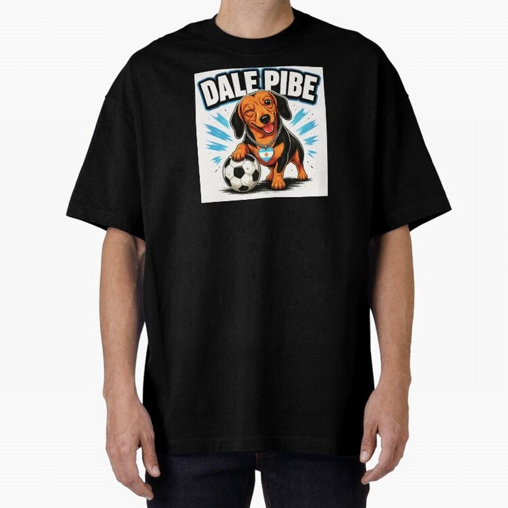 Argentine Soccer Dachshund - Dale Pibe Classic T-Shirt Celebrate Football Heritage in FIFA World Cup 2026 Capturing Neymar, France Energy, Supporter Pride, Iconic Celebrations, Legendary Names and Global Match Day Energy; Great for Watch Parties,