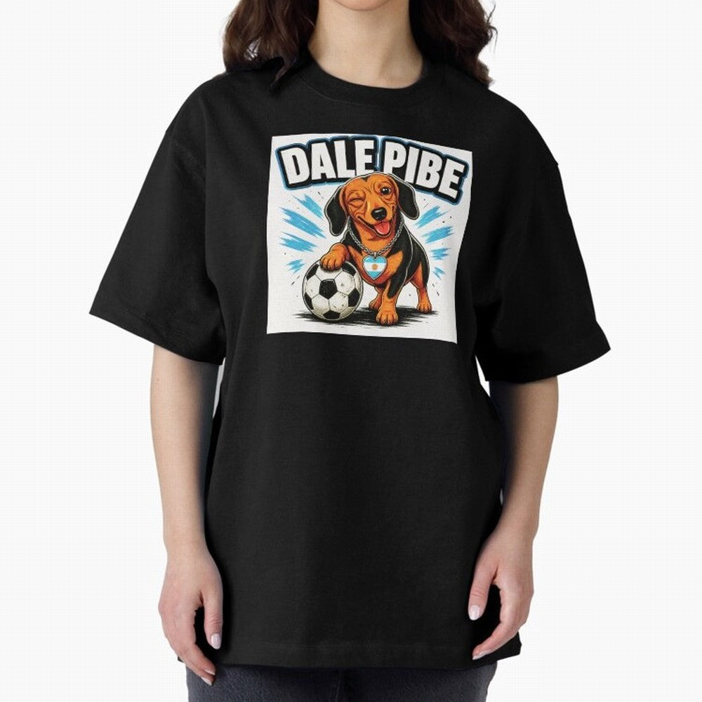 Argentine Soccer Dachshund - Dale Pibe Classic T-Shirt Celebrate Football Heritage in FIFA World Cup 2026 Capturing Neymar, France Energy, Supporter Pride, Iconic Celebrations, Legendary Names and Global Match Day Energy; Great for Watch Parties,
