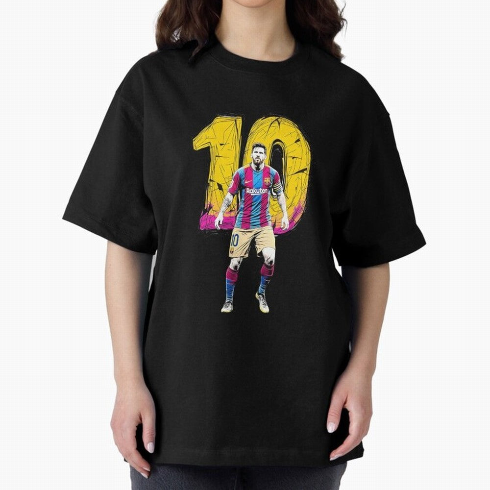 Messi sticker Oversized T-Shirt Capture FIFA World Cup 2026 USA Canada Mexico Celebrating Mbappe and Neymar, Spain and Netherlands Energy, Stadium Memories, Football Loyalty, International Chants and Championship Tradition; Built for Supporters