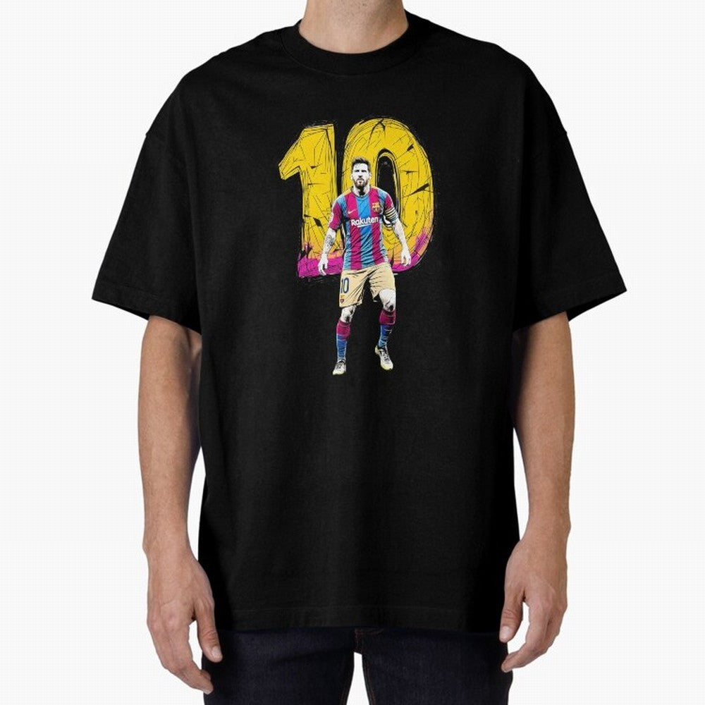 Messi sticker Oversized T-Shirt Capture FIFA World Cup 2026 USA Canada Mexico Celebrating Mbappe and Neymar, Spain and Netherlands Energy, Stadium Memories, Football Loyalty, International Chants and Championship Tradition; Built for Supporters