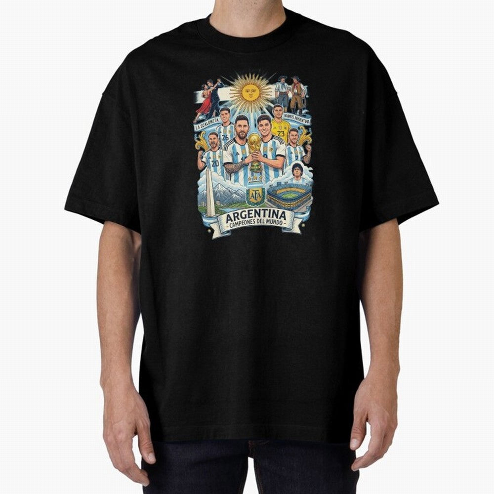 Argentina 2026 ¨C Copa Mundial Spirit Classic T-Shirt Keep Football History Alive during Match Day Hype around FIFA World Cup 2026 Group Stage, Neymar, Brazil, Portugal and Argentina, Football Festival Excitement, Trophy Ambitions, Country