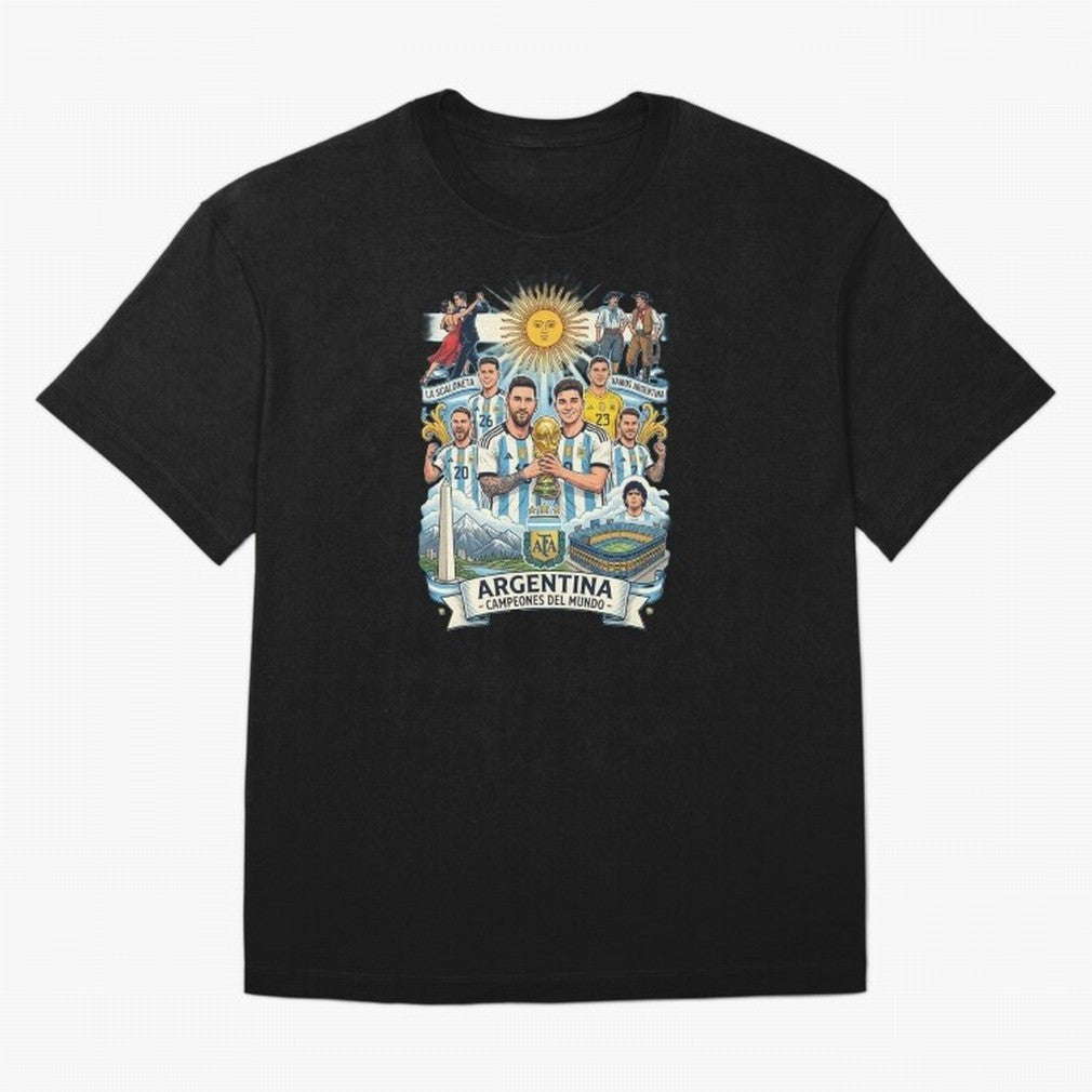 Argentina 2026 ¨C Copa Mundial Spirit Classic T-Shirt Keep Football History Alive during Match Day Hype around FIFA World Cup 2026 Group Stage, Neymar, Brazil, Portugal and Argentina, Football Festival Excitement, Trophy Ambitions, Country
