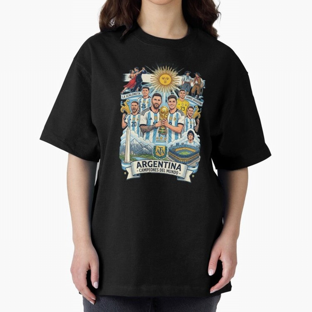 Argentina 2026 ¨C Copa Mundial Spirit Classic T-Shirt Keep Football History Alive during Match Day Hype around FIFA World Cup 2026 Group Stage, Neymar, Brazil, Portugal and Argentina, Football Festival Excitement, Trophy Ambitions, Country
