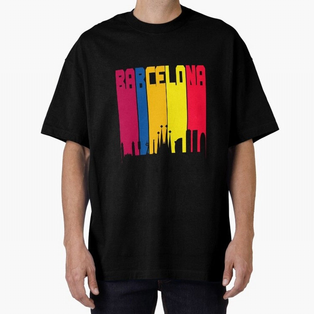 Barcelona Skyline BCN Catalunya Classic T-Shirt Make Every Match About Global Football Passion for FIFA World Cup 2026, Driven by Haaland and Mbappe, Netherlands, Vintage Soccer Flavor, Modern Football Stars, National Flags and Final Night Emotion;