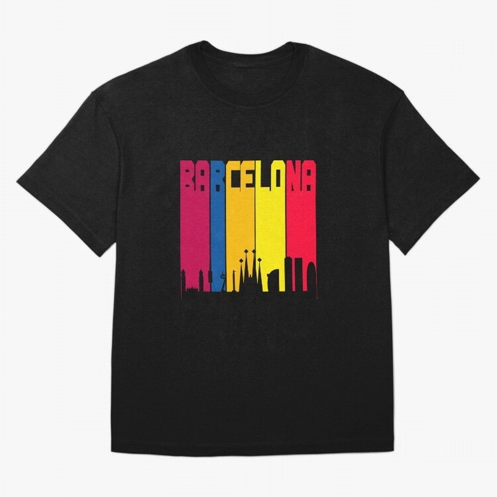 Barcelona Skyline BCN Catalunya Classic T-Shirt Make Every Match About Global Football Passion for FIFA World Cup 2026, Driven by Haaland and Mbappe, Netherlands, Vintage Soccer Flavor, Modern Football Stars, National Flags and Final Night Emotion;