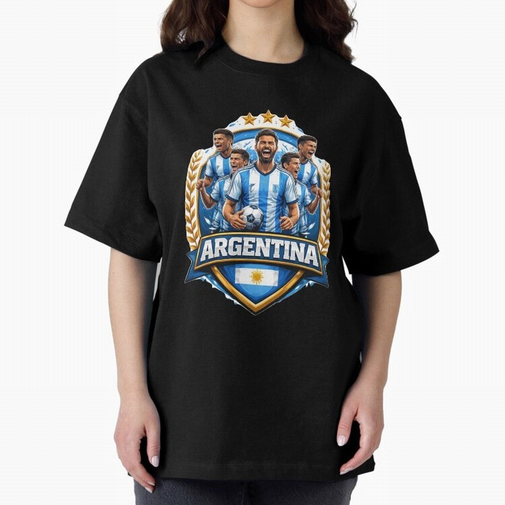 Argentina Football Pride- Albiceleste Soccer Classic T-Shirt Turn Up for Match Day Hype around FIFA World Cup 2026, Messi, CR7 and Mbappe, Brazil, Portugal and Argentina, Retro Football Energy, Iconic Rivalries, Trophy Chase Drama and Stadium