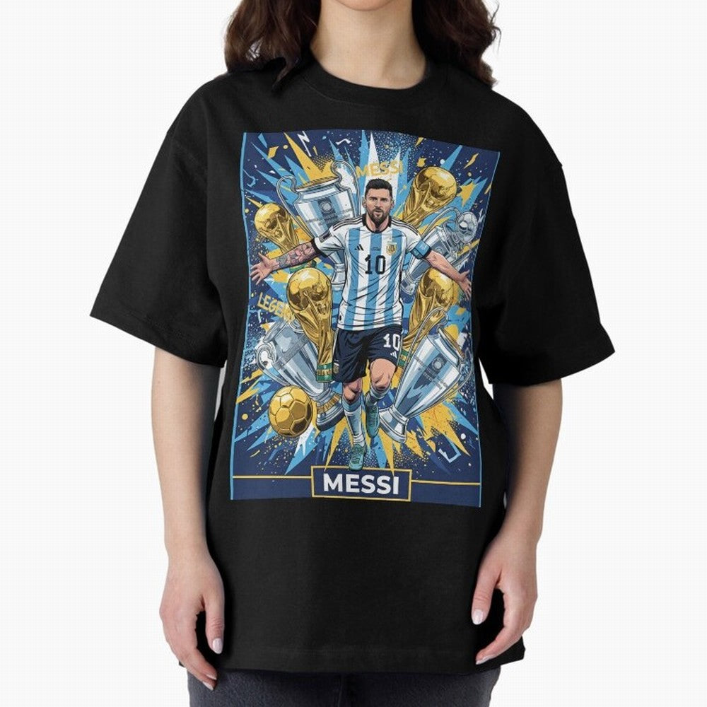 MESSI The Golden Legend Classic T-Shirt Make Memories around Global Football Passion for FIFA World Cup 2026 Group Stage, Celebrating Messi, CR7 and Mbappe, Spain and Netherlands, Football Passion, Legendary Performances, Festival Vibes and