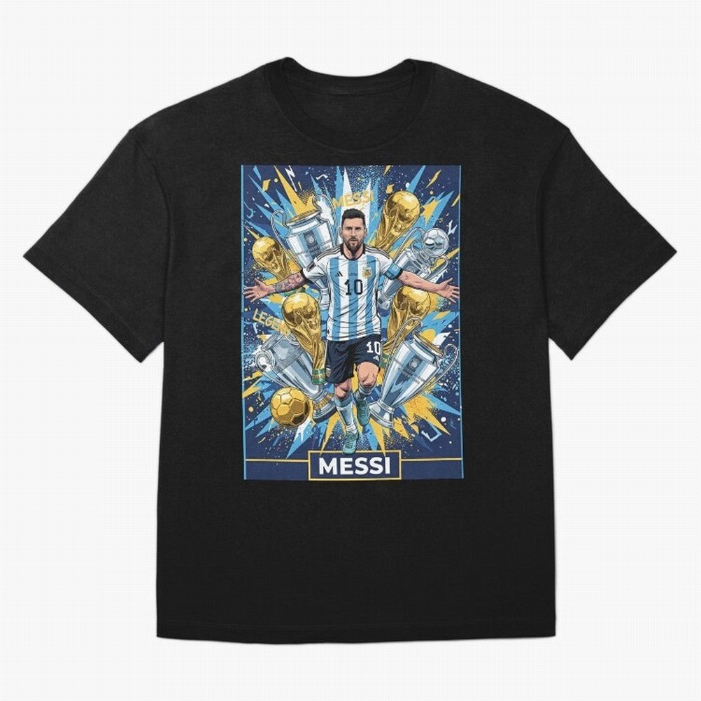 MESSI The Golden Legend Classic T-Shirt Make Memories around Global Football Passion for FIFA World Cup 2026 Group Stage, Celebrating Messi, CR7 and Mbappe, Spain and Netherlands, Football Passion, Legendary Performances, Festival Vibes and
