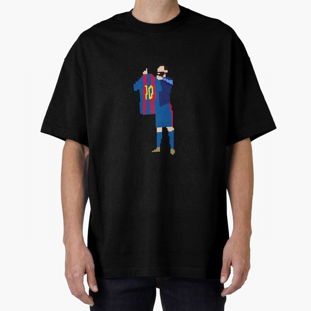 Messi Iconic Celebration Pixel Classic T-Shirt Follow FIFA World Cup 2026 Group Stage for Fans of Cristiano Ronaldo, Haaland and CR7 and Portugal, Spain and Germany, Bringing Classic Soccer Heritage, Championship Pressure, Fan Loyalty and
