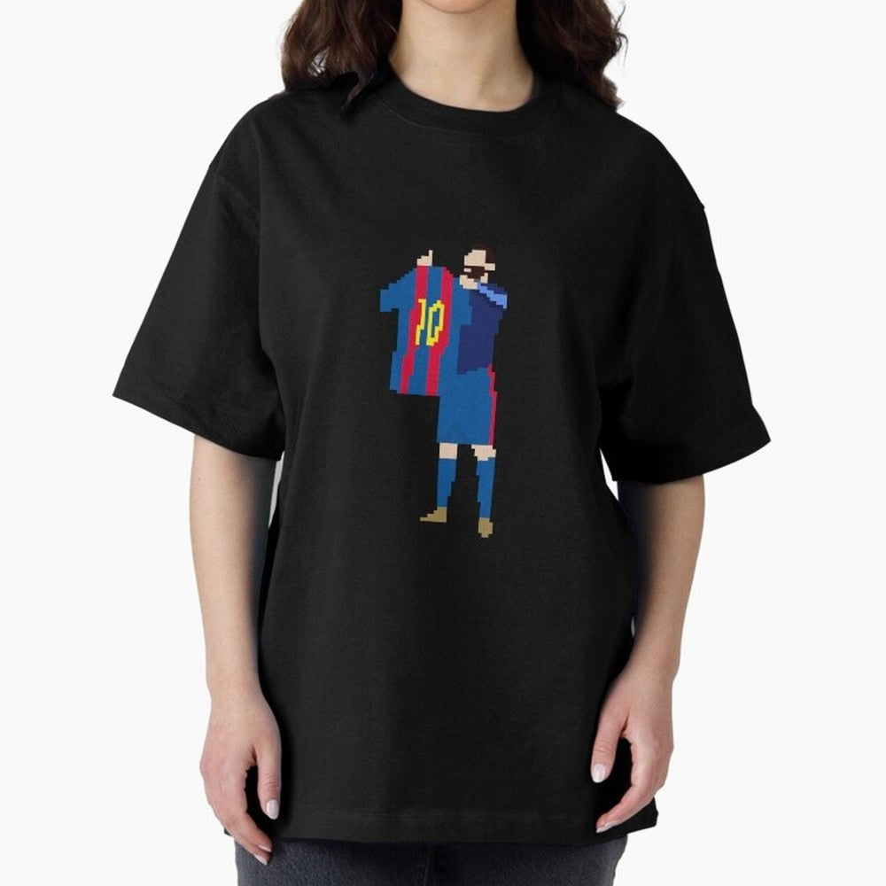 Messi Iconic Celebration Pixel Classic T-Shirt Follow FIFA World Cup 2026 Group Stage for Fans of Cristiano Ronaldo, Haaland and CR7 and Portugal, Spain and Germany, Bringing Classic Soccer Heritage, Championship Pressure, Fan Loyalty and