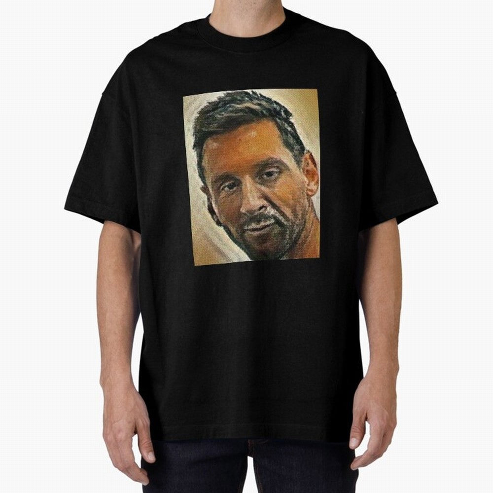 Messi Oversized T-Shirt Celebrate Classic Football Spirit in Global Football Passion for FIFA World Cup 2026 USA Canada Mexico, Connected to CR7 and Messi, Portugal, Supporter Pride, Iconic Celebrations, Legendary Names and Global Match Day Energy;