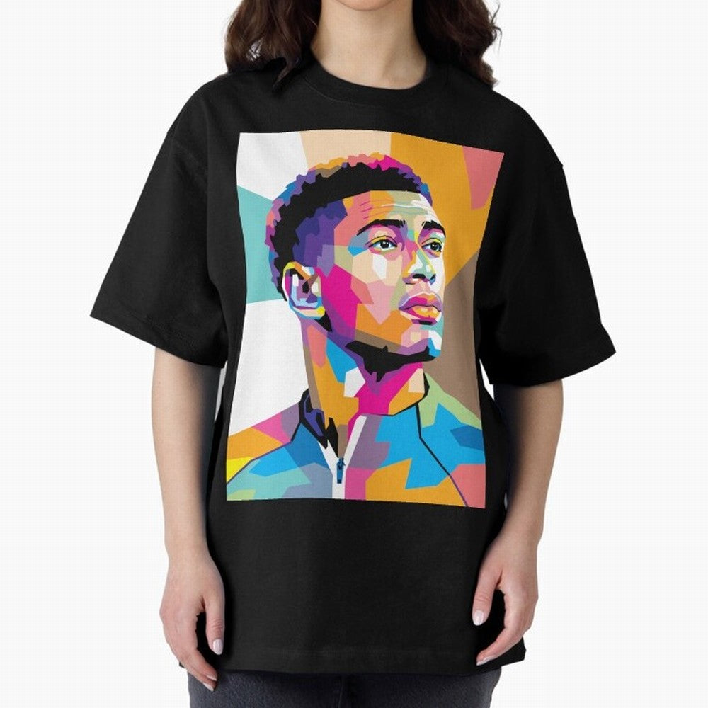 Jude Bellingham in WPAP Style Classic T-Shirt Feel FIFA World Cup 2026 Group Stage Spirit, Driven by Portugal, Spain and Germany, CR7 and Messi, Tournament Hype, Historic Matchups, Family Viewing Parties and Global Sports Pride; Perfect for