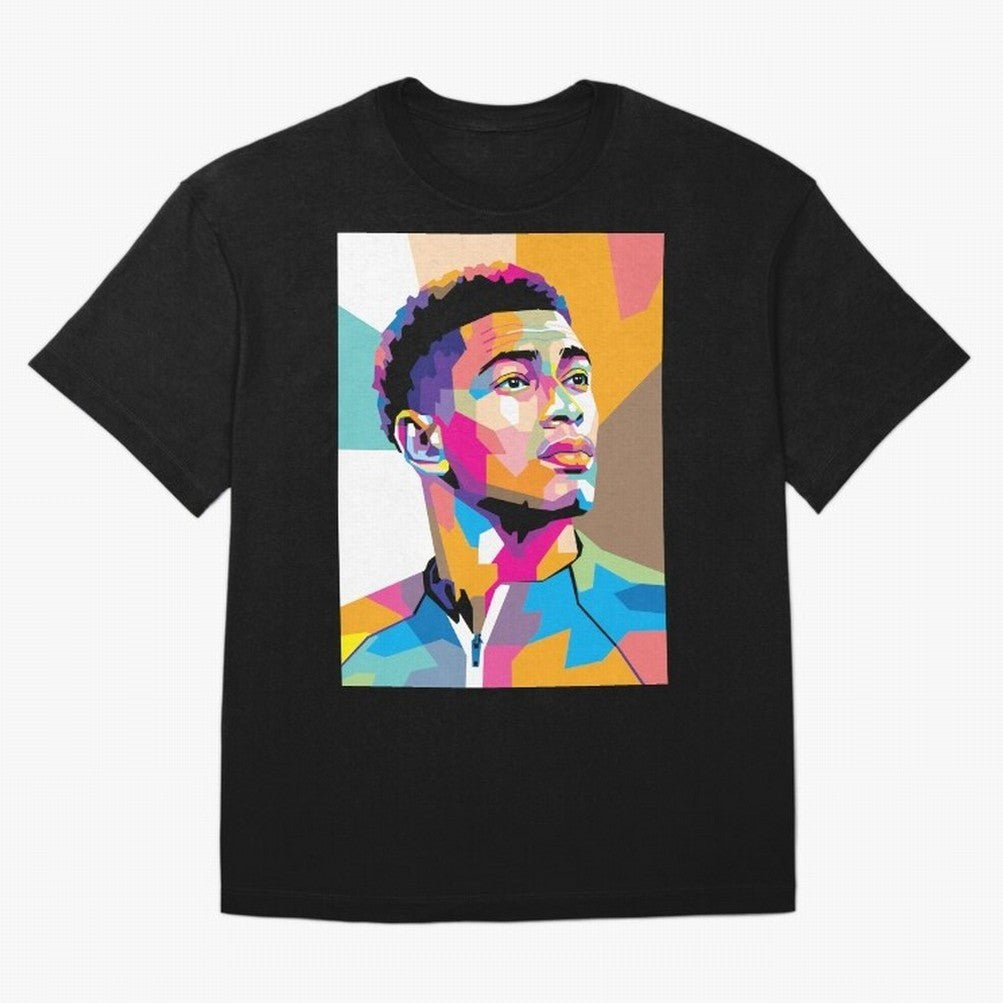 Jude Bellingham in WPAP Style Classic T-Shirt Feel FIFA World Cup 2026 Group Stage Spirit, Driven by Portugal, Spain and Germany, CR7 and Messi, Tournament Hype, Historic Matchups, Family Viewing Parties and Global Sports Pride; Perfect for