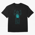 Messi Iconic Celebration Oversized T-Shirt Feel the Trophy Chase of Global Football Passion for FIFA World Cup 2026 USA Canada Mexico, Driven by Cristiano Ronaldo, England and Germany, Supporter Pride, Iconic Celebrations, Legendary Names and