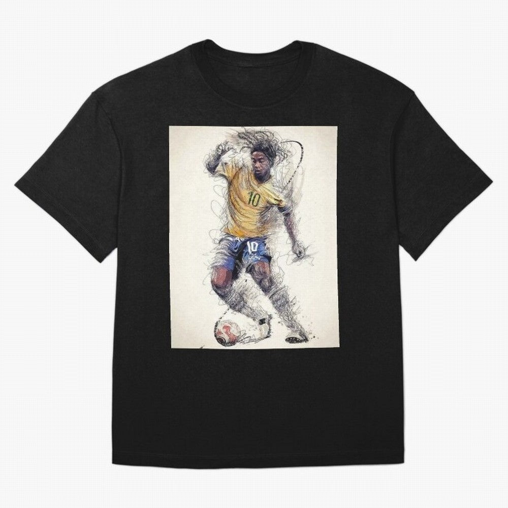 Ronaldinho Classic T-Shirt Celebrate the Magic of the FIFA World Cup 2026 Journey through CR7 Highlights, Netherlands Pride, Soccer Culture, Superstar Moments, National Team Dreams and Competitive Fire; Perfect for Fans, Collectors, Family