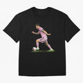 Messi Inter Miami Soccer Art ¨C Football Legend in Pink Jersey Classic T-Shirt Stand with the FIFA World Cup 2026 Journey through Messi and Cristiano Ronaldo Highlights, Argentina and Brazil Pride, Fan Favorite Moments, National Team Passion, Big