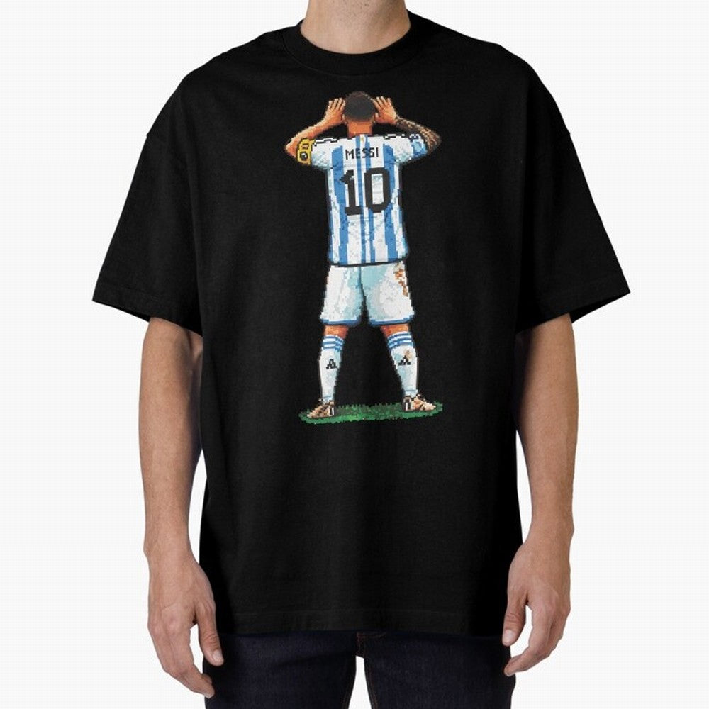 Pixelated Messi Topo Gigio Classic T-Shirt Honor the Football Icons of the FIFA World Cup 2026 USA Canada Mexico Journey through CR7 Highlights, Portugal, Spain and Germany Pride, Football Festival Excitement, Trophy Ambitions, Country Rivalries