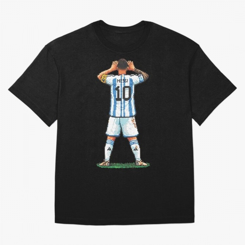 Pixelated Messi Topo Gigio Classic T-Shirt Honor the Football Icons of the FIFA World Cup 2026 USA Canada Mexico Journey through CR7 Highlights, Portugal, Spain and Germany Pride, Football Festival Excitement, Trophy Ambitions, Country Rivalries