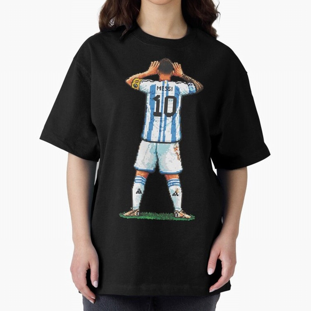 Pixelated Messi Topo Gigio Classic T-Shirt Honor the Football Icons of the FIFA World Cup 2026 USA Canada Mexico Journey through CR7 Highlights, Portugal, Spain and Germany Pride, Football Festival Excitement, Trophy Ambitions, Country Rivalries