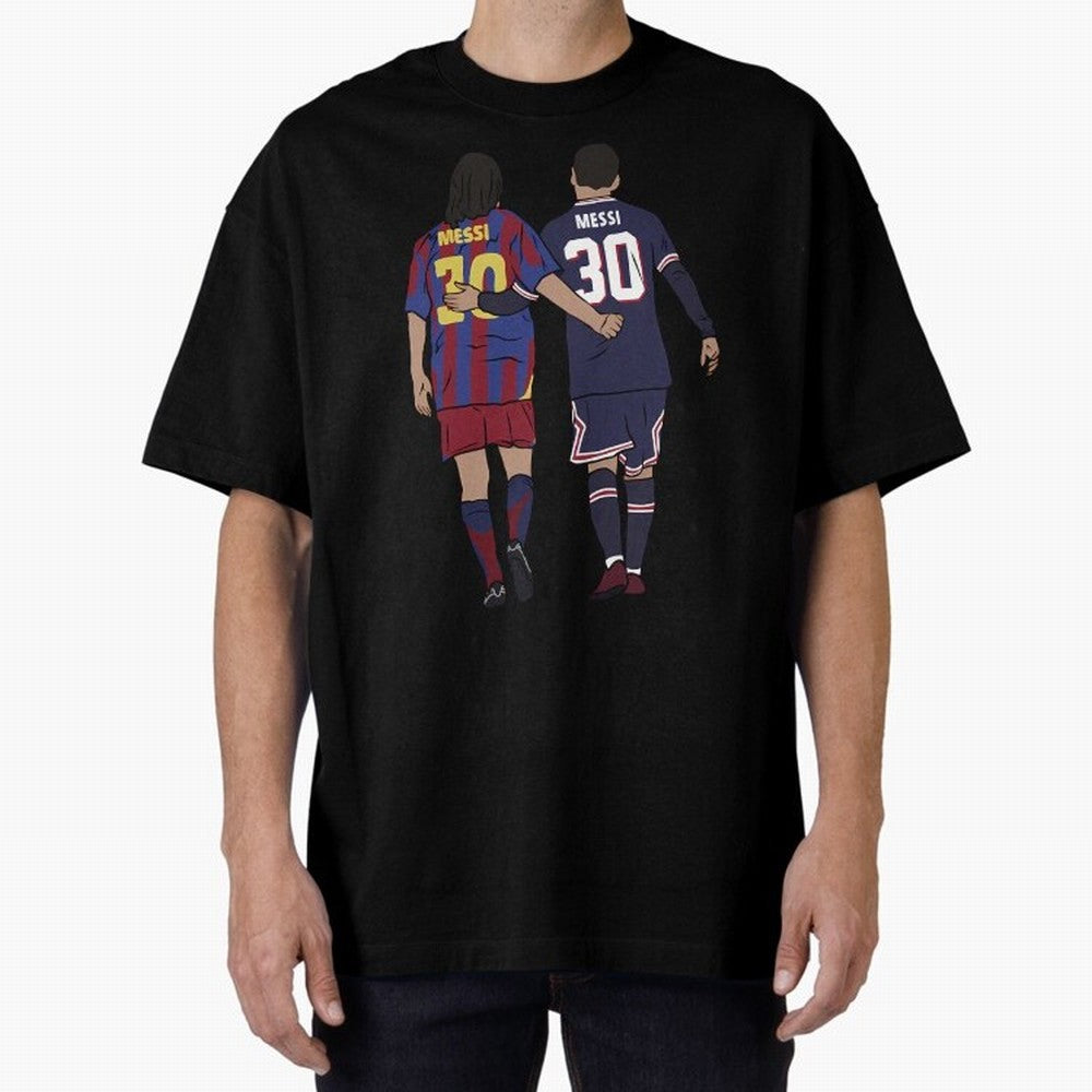 Young Messi and Old Messi Essential T-Shirt Join Global Football Passion for FIFA World Cup 2026 Group Stage, Driven by Haaland and Mbappe, Argentina, France and Brazil, Tournament Hype, Historic Matchups, Family Viewing Parties and Global Sports