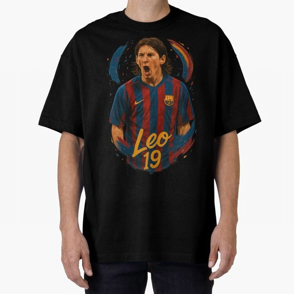 Young Messi Barcelona Art ¨C Rising Legend in Number 19 Tribute	 Classic T-Shirt Show Passion for the Stars of FIFA World Cup 2026 Built around Messi, Neymar and Mbappe, Argentina Energy, Game Day Rituals, Football Legends, Country Pride and the