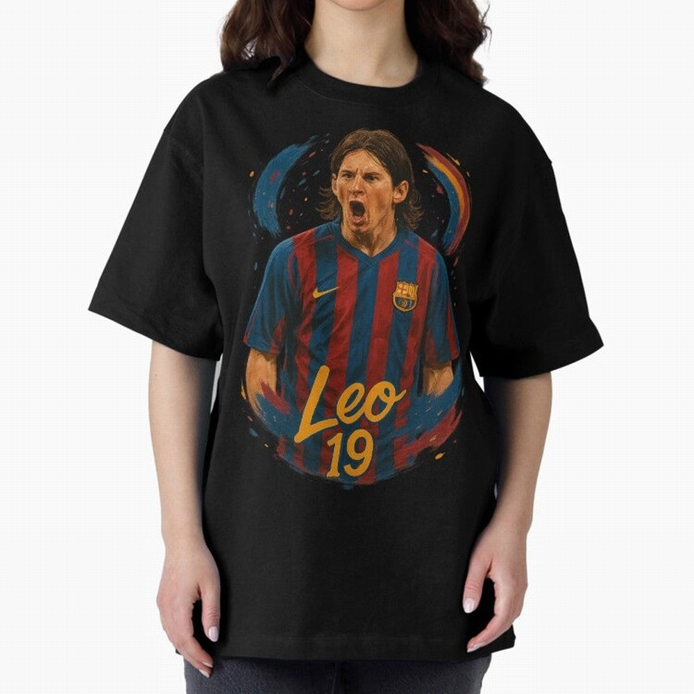 Young Messi Barcelona Art ¨C Rising Legend in Number 19 Tribute	 Classic T-Shirt Show Passion for the Stars of FIFA World Cup 2026 Built around Messi, Neymar and Mbappe, Argentina Energy, Game Day Rituals, Football Legends, Country Pride and the