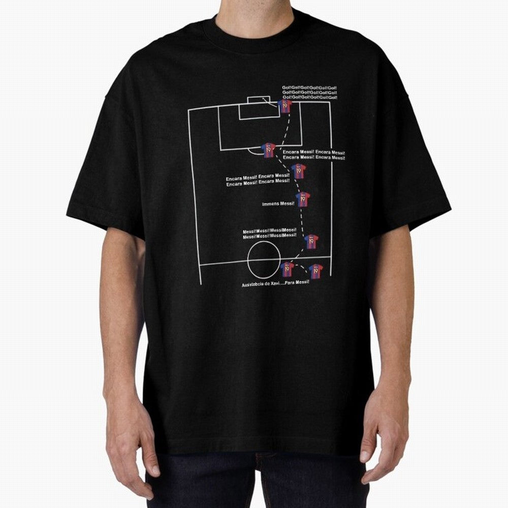 Encara messi gol gol gol Oversized T-Shirt Unlock the FIFA World Cup 2026 Group Stage Journey through CR7 Highlights, Portugal, Spain and Germany Pride, Tournament Hype, Historic Matchups, Family Viewing Parties and Global Sports Pride; Created for