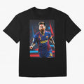 Messi.fcb Oversized T-Shirt Honor Football Greatness during FIFA World Cup 2026 Featuring Messi, France and Portugal Energy, Classic Soccer Heritage, Championship Pressure, Fan Loyalty and International Pride; Ideal for Football Dads, Football