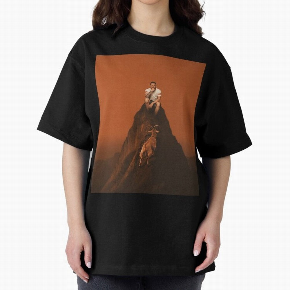 Goat messi football sunset Oversized T-Shirt Follow Every Goal of FIFA World Cup 2026 USA Canada Mexico for Fans of Mbappe and Neymar and France and Portugal, Bringing Football Passion, Legendary Performances, Festival Vibes and Supporter