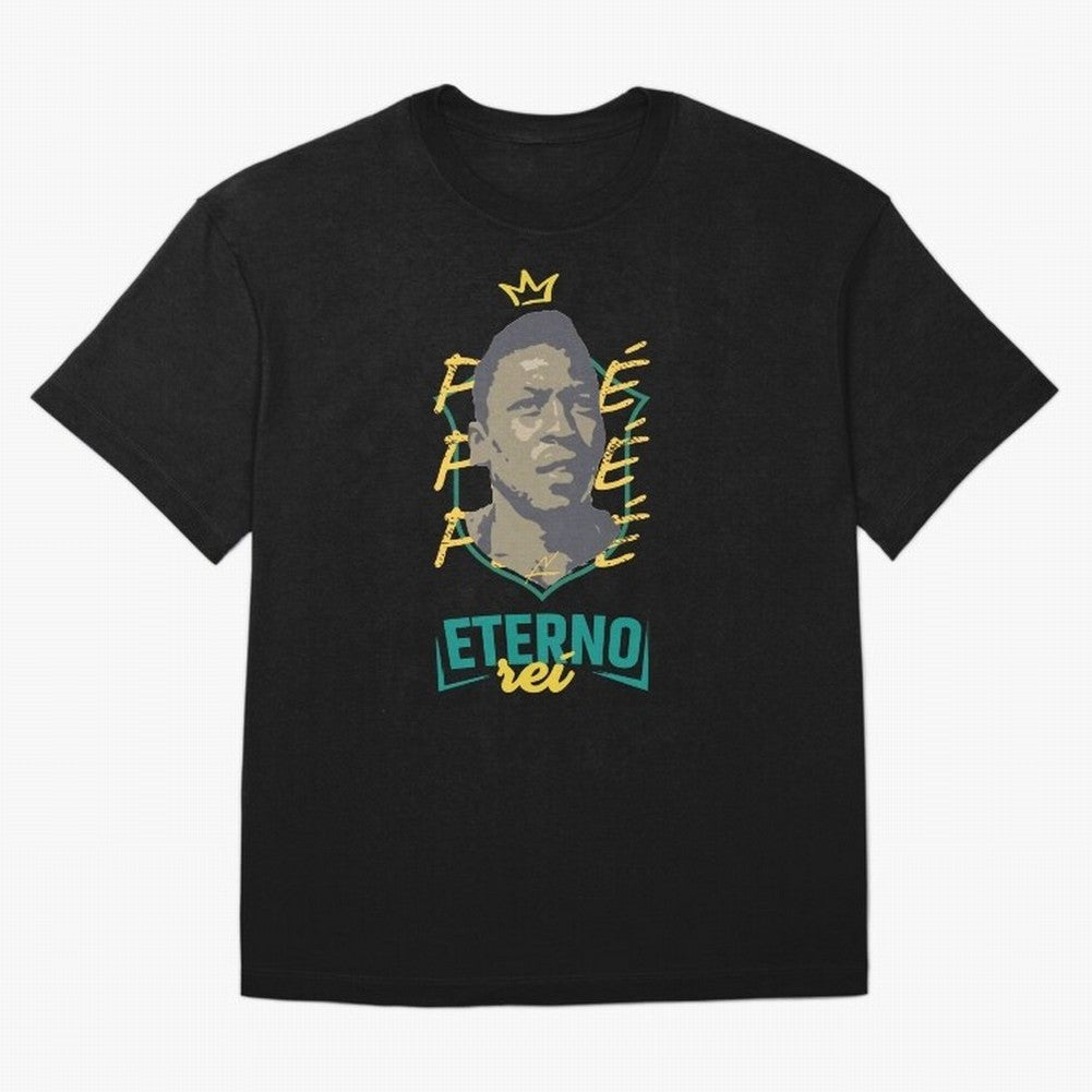 Messi and Neymar wearing a Pele t-shirt - Pel¨¦ Eterno - Pele Forever Rei Classic T-Shirt Keep the Match Day Mood of FIFA World Cup 2026 Group Stage for Fans of Messi, Neymar and Mbappe and Spain, Bringing Retro Football Energy, Iconic Rivalries,