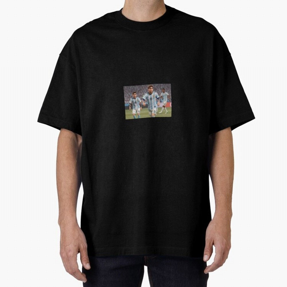 Messi Oversized T-Shirt Live the Energy of Global Football Passion for FIFA World Cup 2026 USA Canada Mexico, Driven by Mbappe and Neymar, France and Portugal, Tournament Hype, Historic Matchups, Family Viewing Parties and Global Sports Pride;
