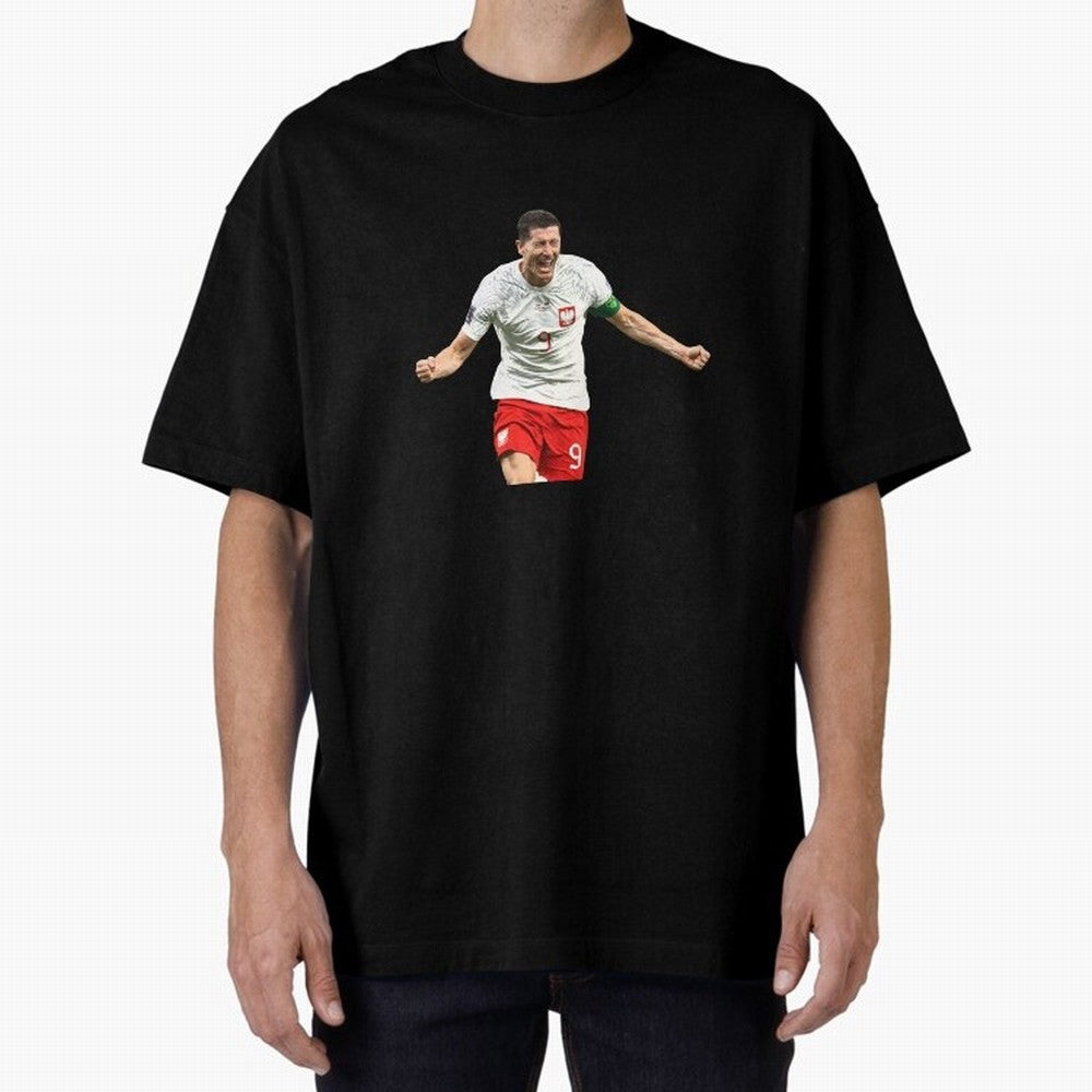 Robert Lewandowski Oversized T-Shirt Honor the Football Icons of Match Day Hype around FIFA World Cup 2026 Group Stage, CR7 and Messi, Argentina and Brazil, Supporter Pride, Iconic Celebrations, Legendary Names and Global Match Day Energy; Built
