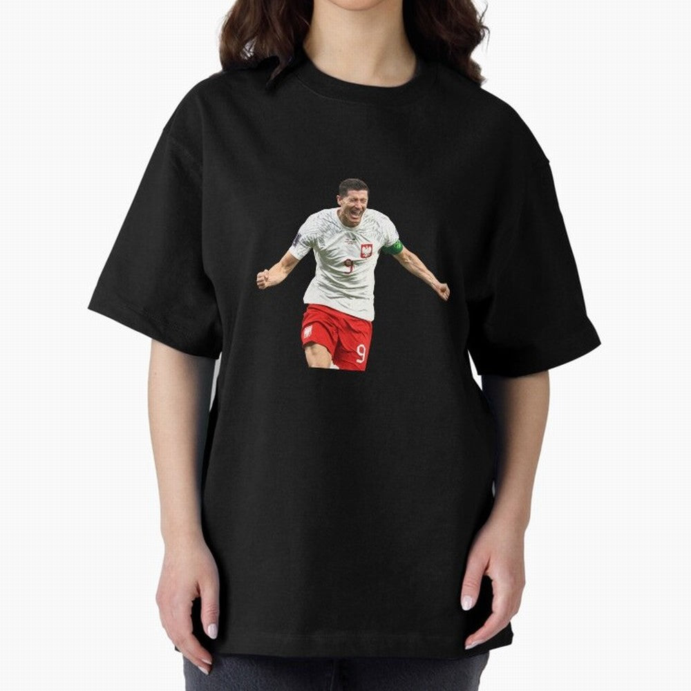 Robert Lewandowski Oversized T-Shirt Honor the Football Icons of Match Day Hype around FIFA World Cup 2026 Group Stage, CR7 and Messi, Argentina and Brazil, Supporter Pride, Iconic Celebrations, Legendary Names and Global Match Day Energy; Built
